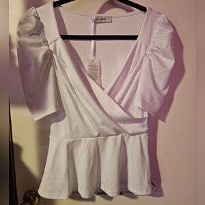 Grace Karin White Blouse